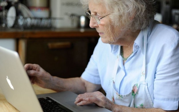 Older person at the computer